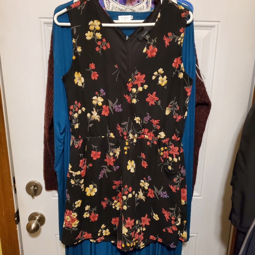 #13 -Lumiere floral romper with pockets
